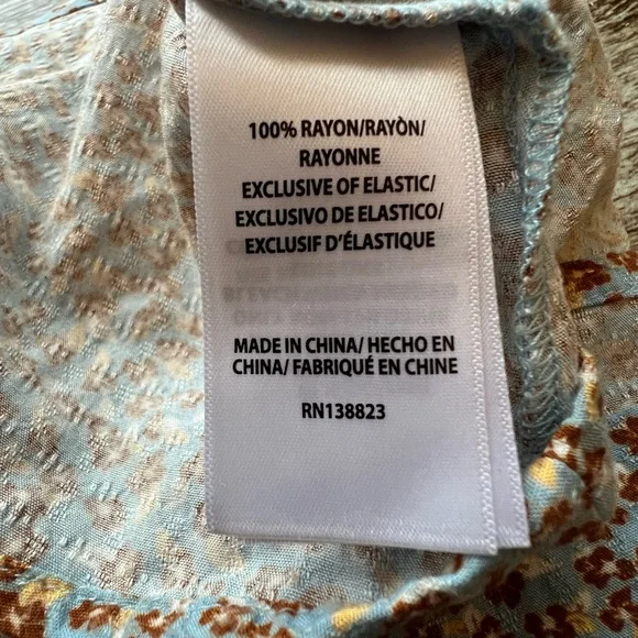 Idyllwind Beth Ditsy Print Puff Sleeve Midi Dress Size S Western Cowgirl Floral - Picture 7 of 11